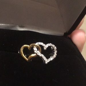 double heart ring